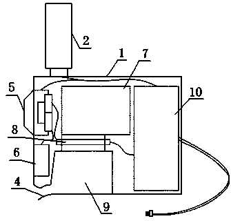 Self-saving emergency lamp having smoke sensing and warning function and working method thereof