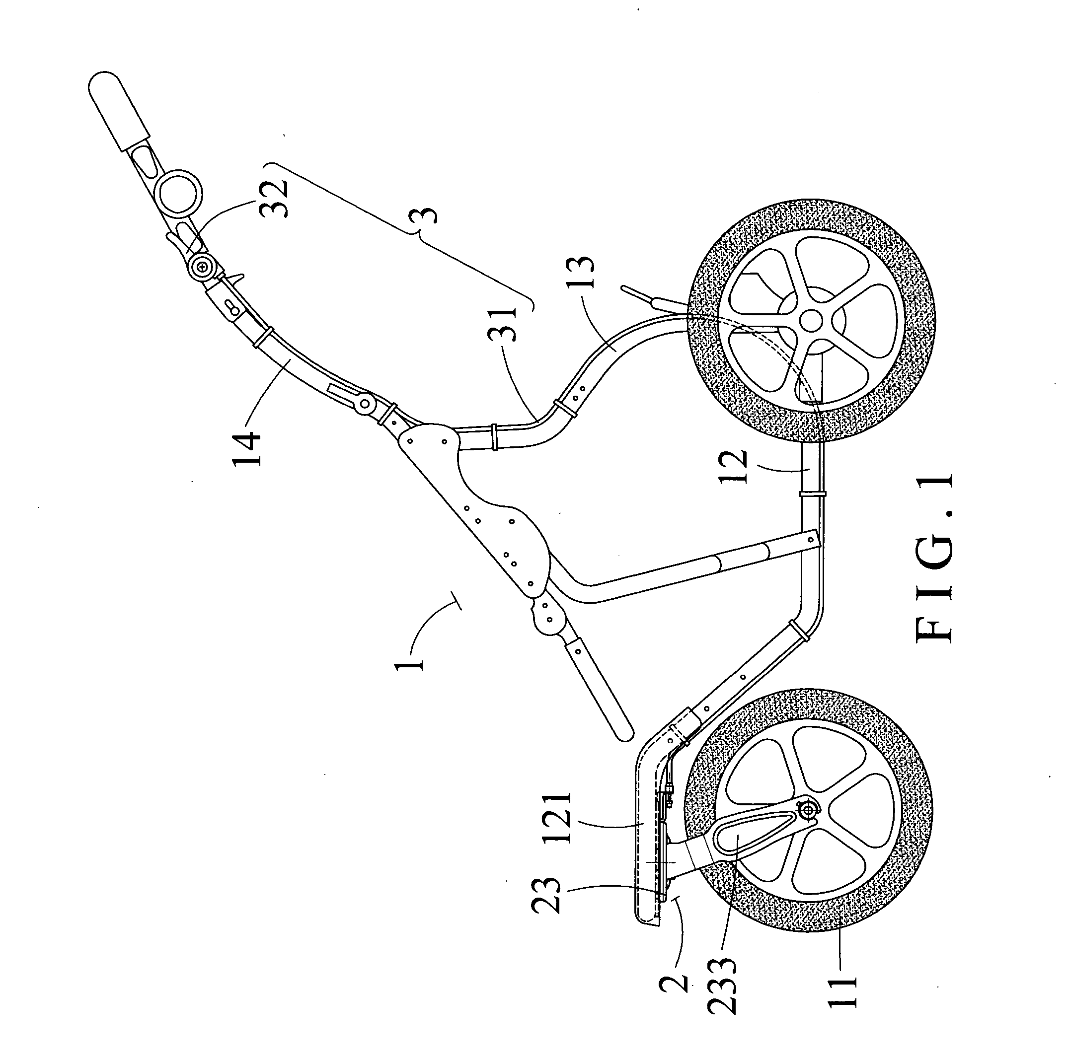 Stroller having wheel rotation control device