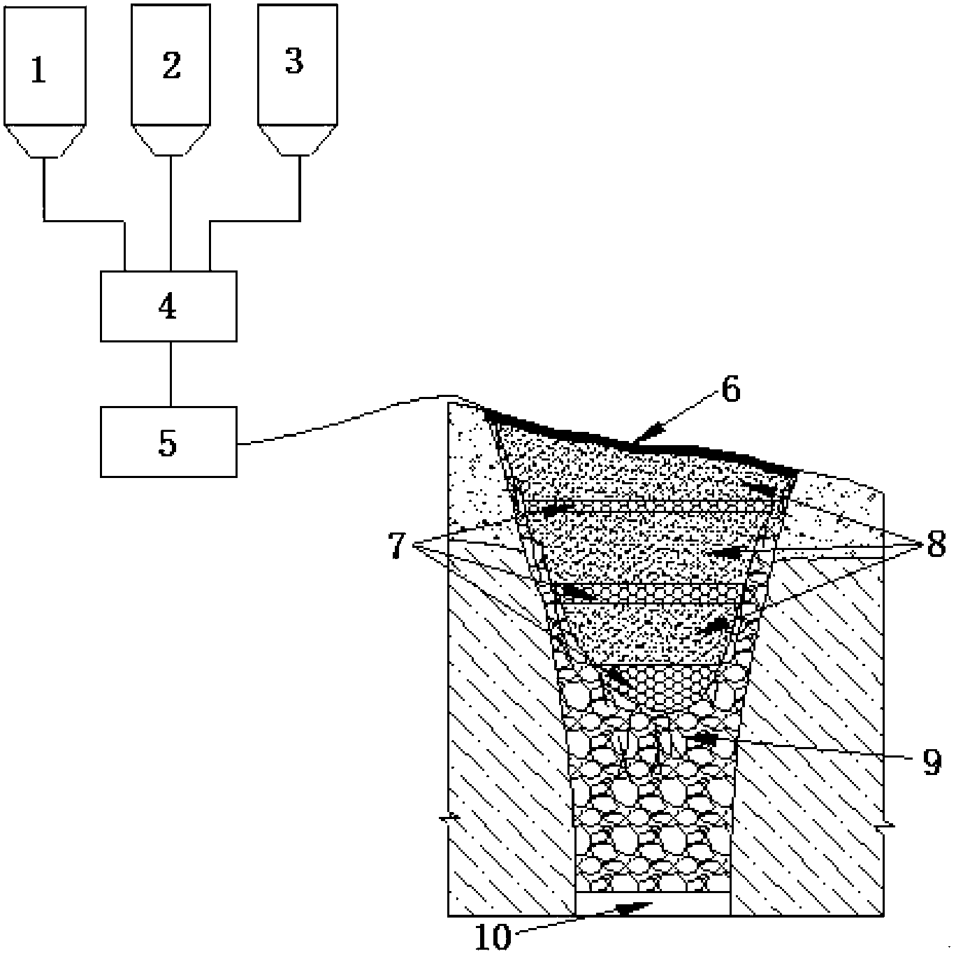 Backfill handling method for activity subsidence area of mine