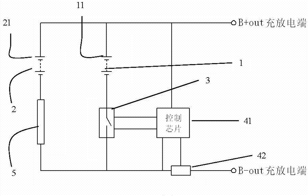 Hybrid battery power supply system with self-regulation capability and manufacturing method thereof