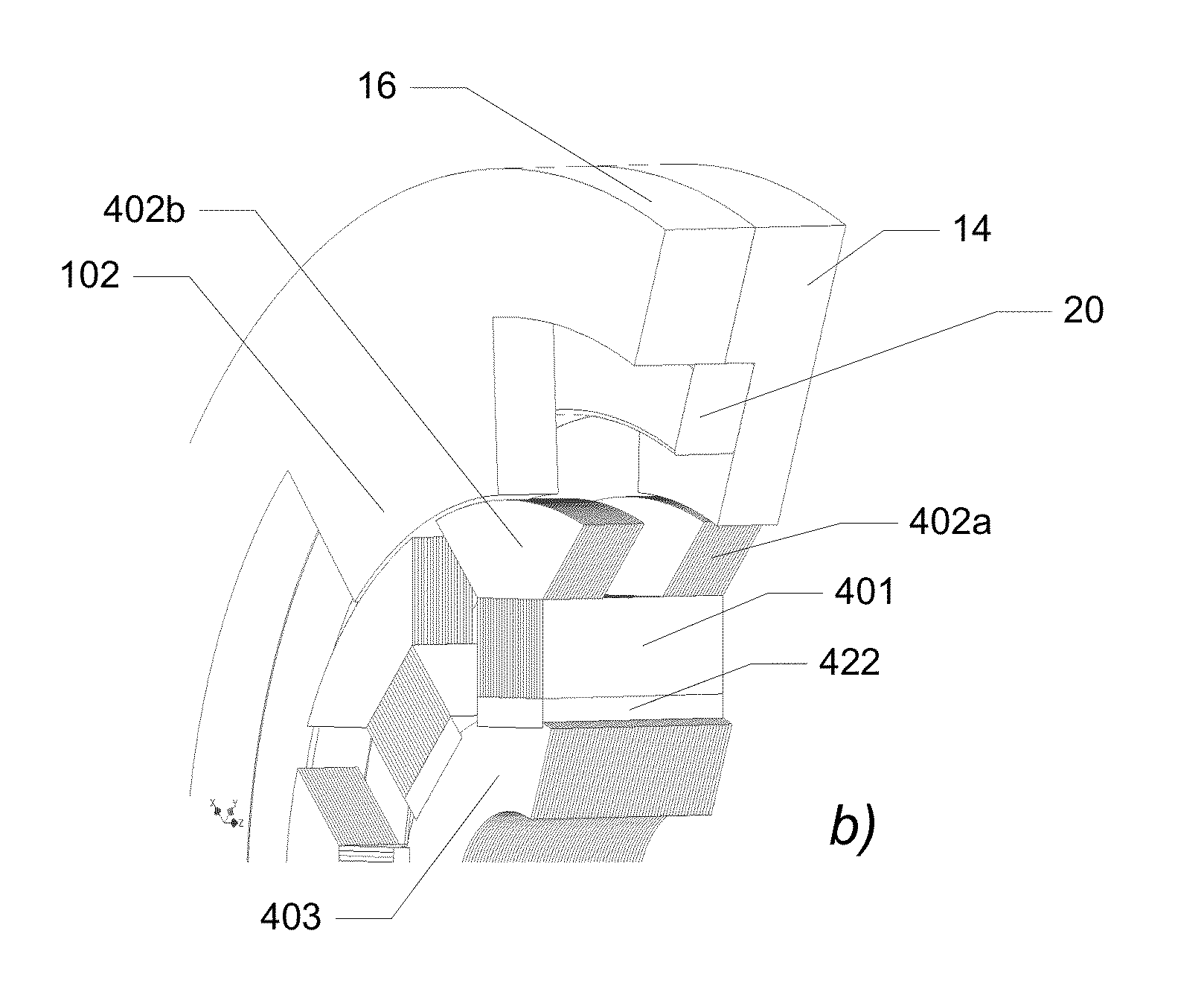 Rotor for modulated pole machine