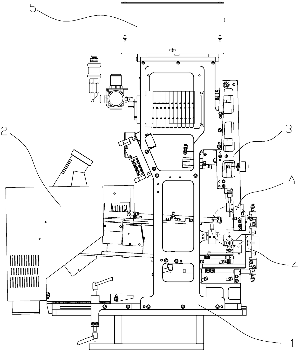 Full-automatic waterproof plug penetrating work station