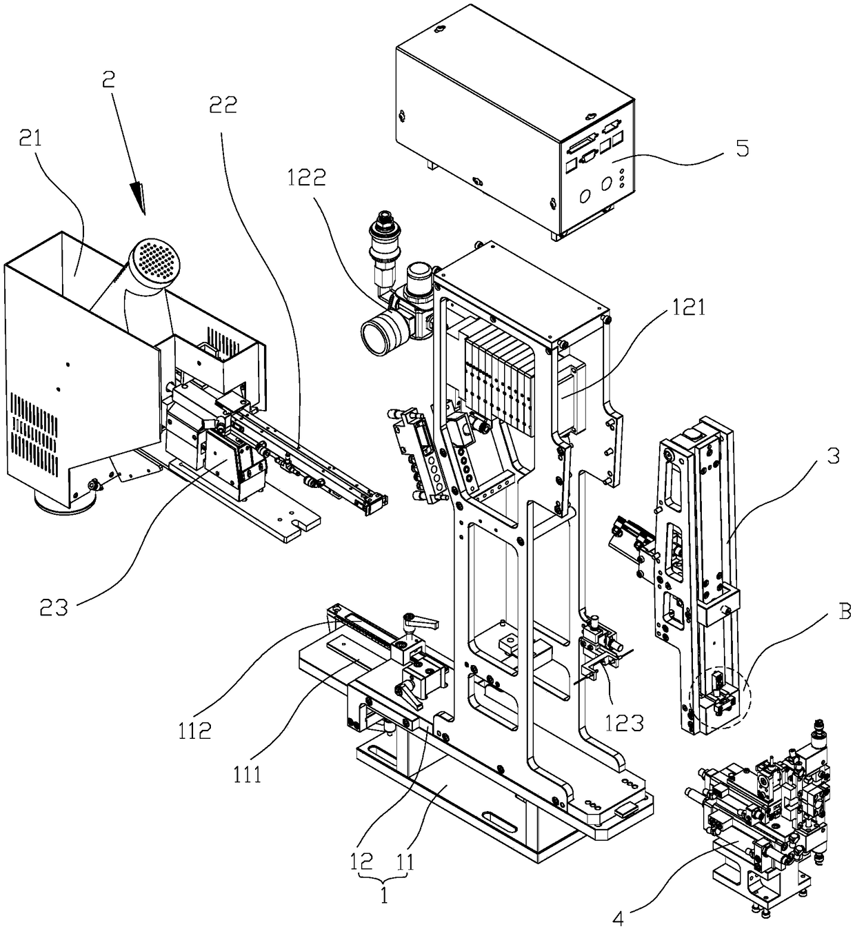 Full-automatic waterproof plug penetrating work station