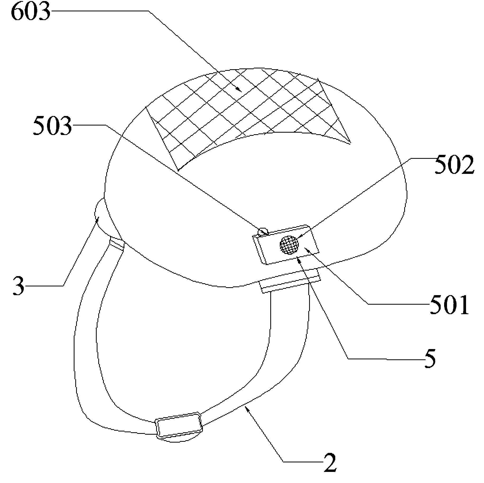 Safe mining lamp cap