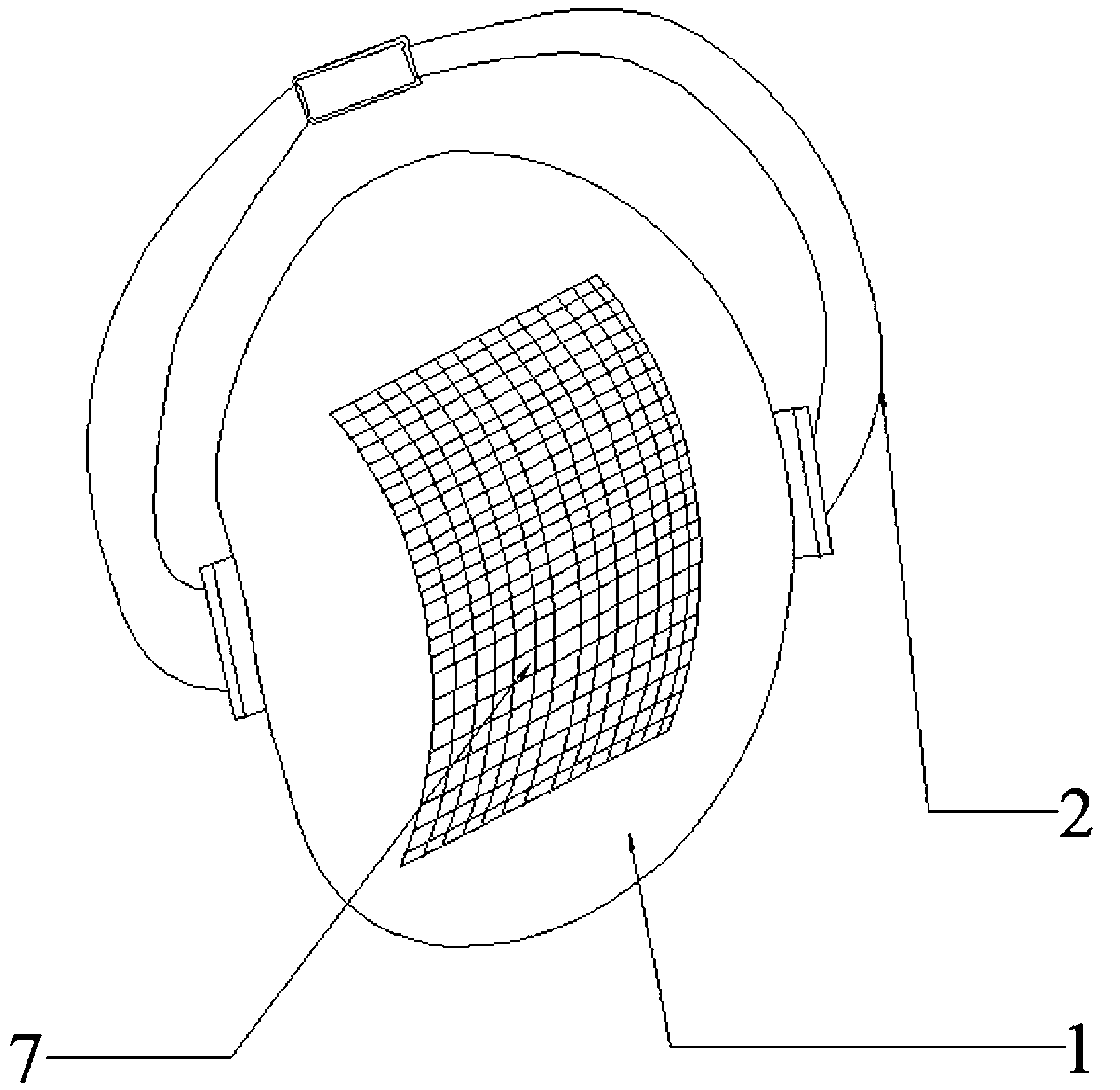 Safe mining lamp cap