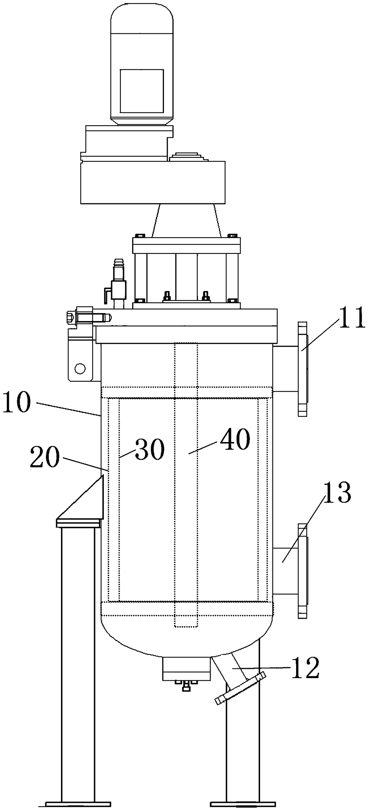 A dope pressure screen for tissue paper production