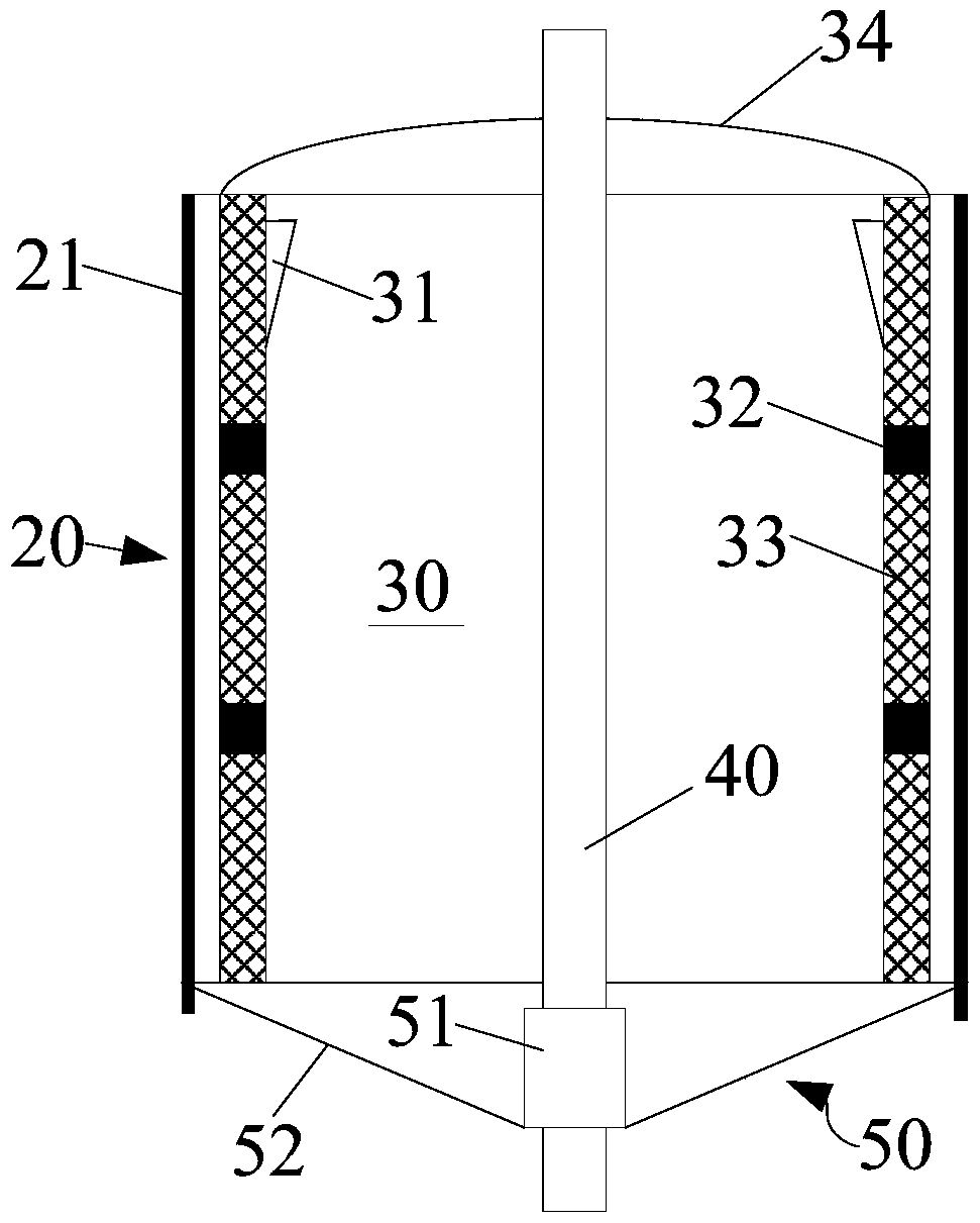 A dope pressure screen for tissue paper production