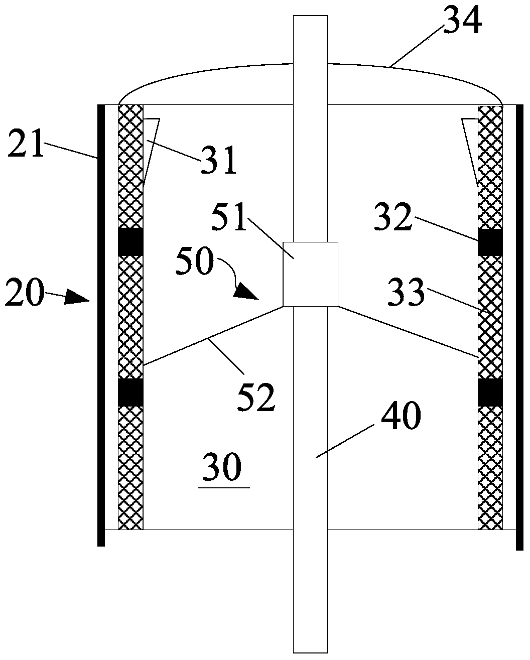 A dope pressure screen for tissue paper production