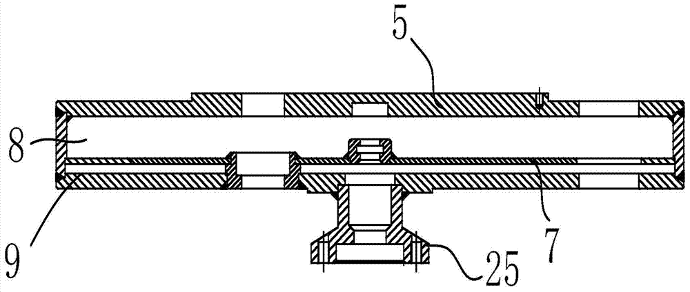 A water cooling device for vacuum evaporation equipment for optical filters