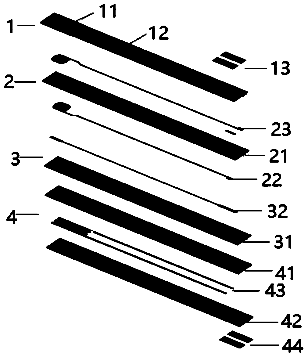 A kind of chip type oxygen sensor for motorcycle and preparation method thereof