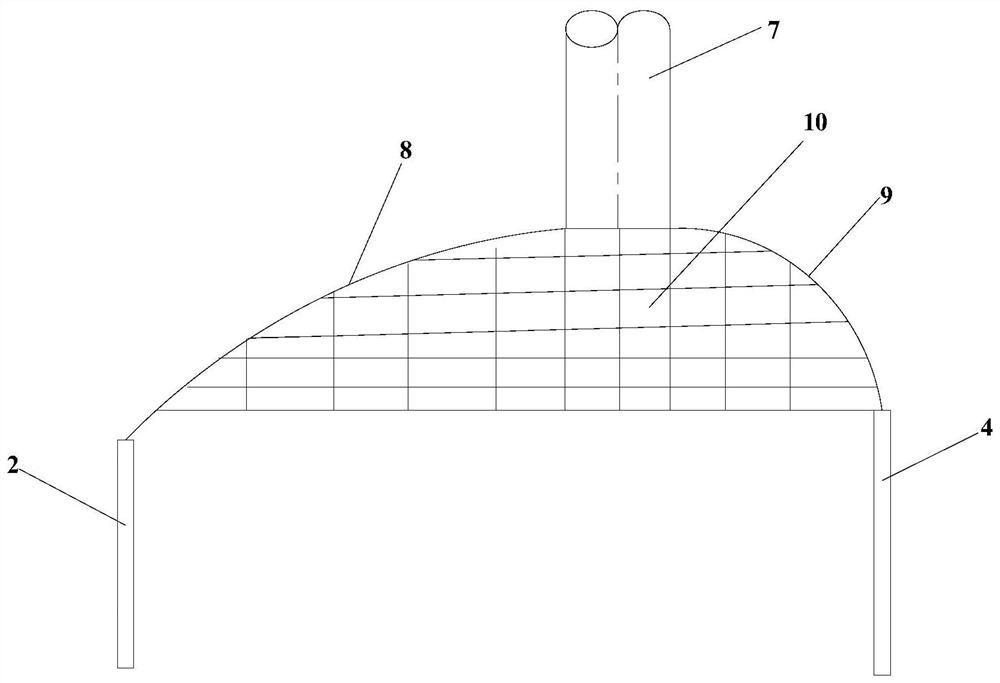 Dust hood and converter three-time dust removal system thereof