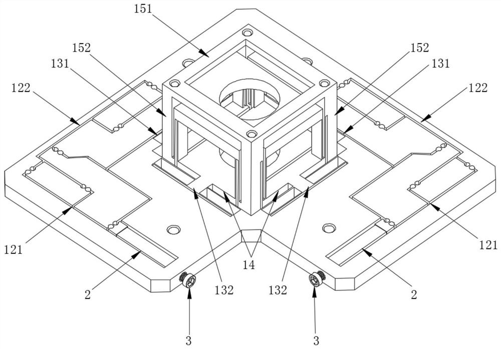 Parallel two-degree-of-freedom precision motion execution mechanism based on flexible hinge