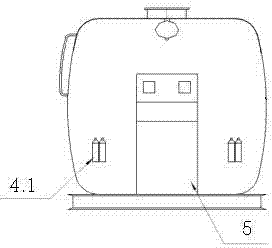 Special-shaped multi-cabin multi-functional environmental friendly safe storage tank