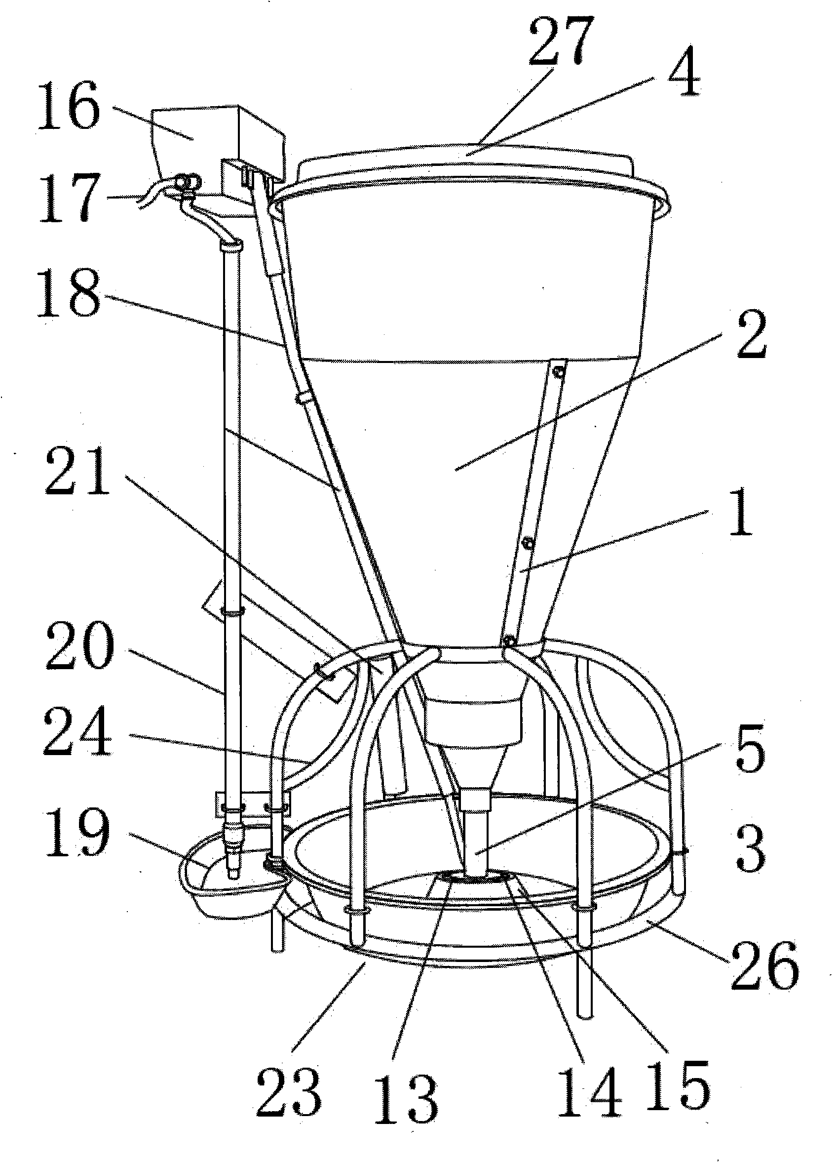 Microcomputer liquid state feeder for pigs