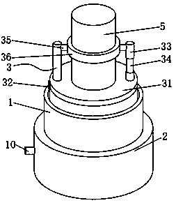 Squeezing device provided with filtering mechanism