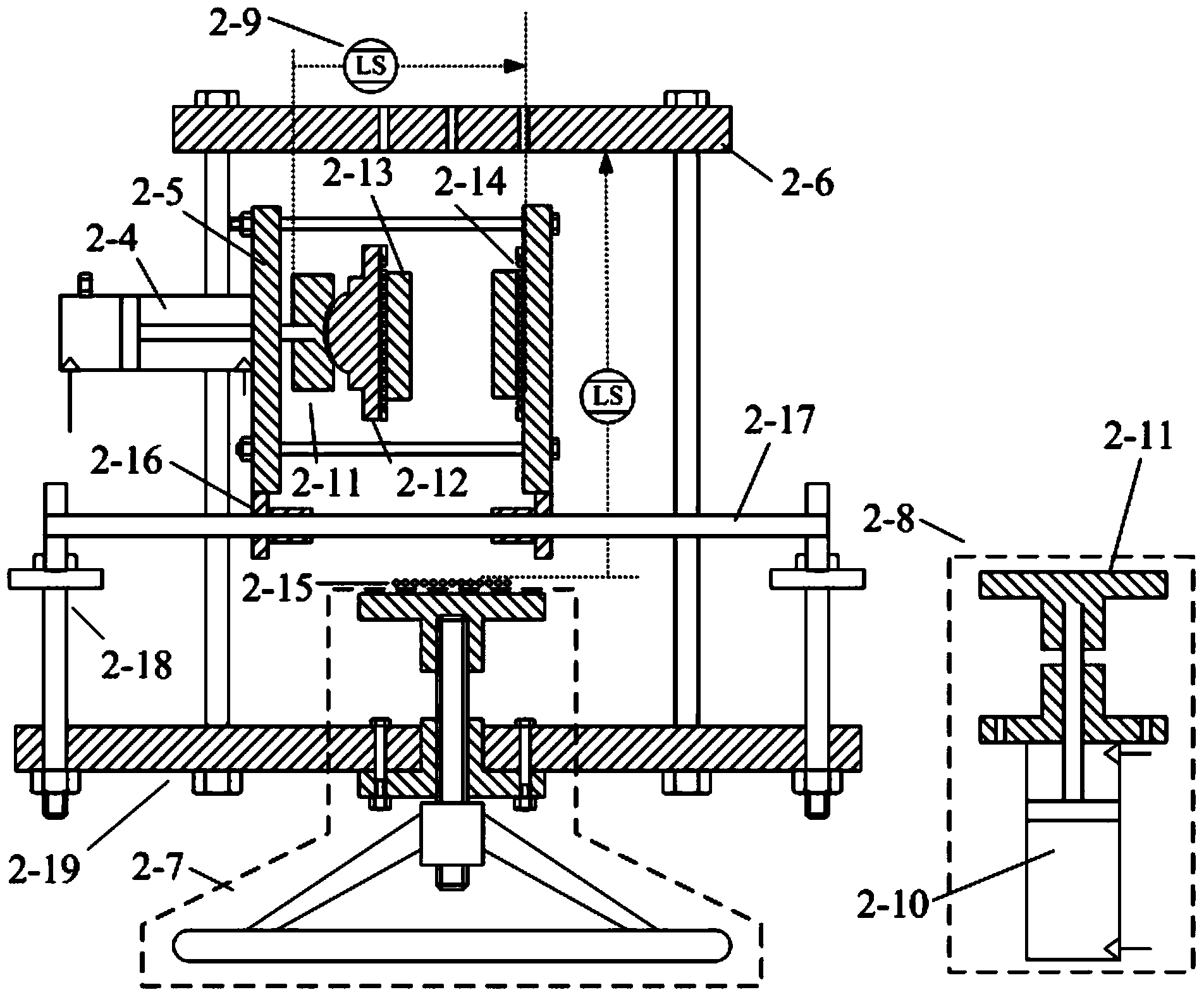 Fractured rock mass stress and seepage coupled testing system and method