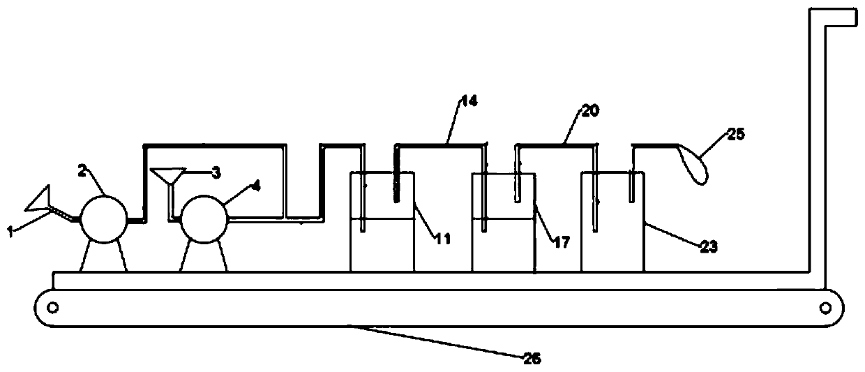 Recycling device for harmful gas in tunnel construction and using method