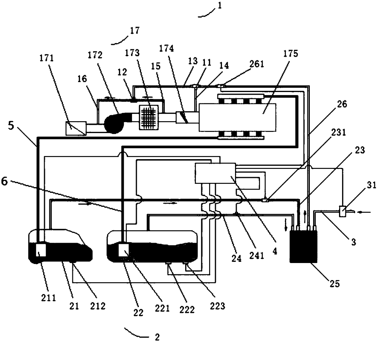 Diagnostic device for vehicle fuel evaporation leakage and diagnostic method thereof