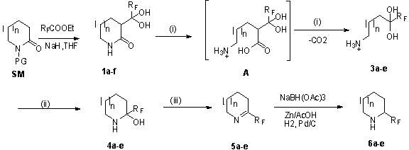 The preparation method of 2-trifluoromethyl-1-benzyloxycarbonyl-1-azacycloalkane