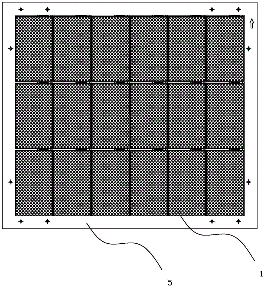 Manufacturing process of multi-point touch single-layer film touch sensor