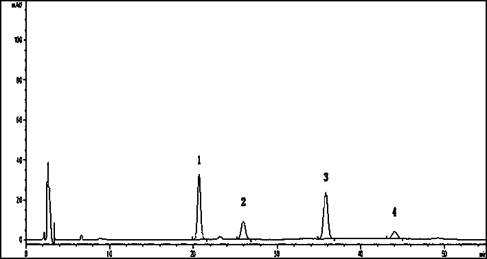 Active component with diuretic effect extracted from akebia trifoliata, preparation method and application of component