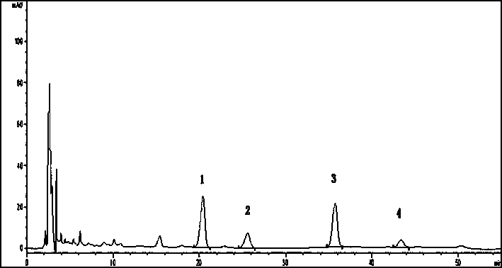 Active component with diuretic effect extracted from akebia trifoliata, preparation method and application of component