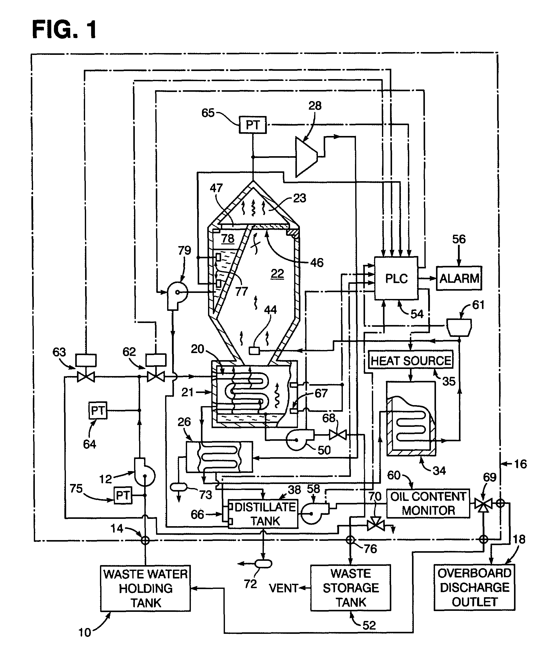 Processing of shipboard wastewater