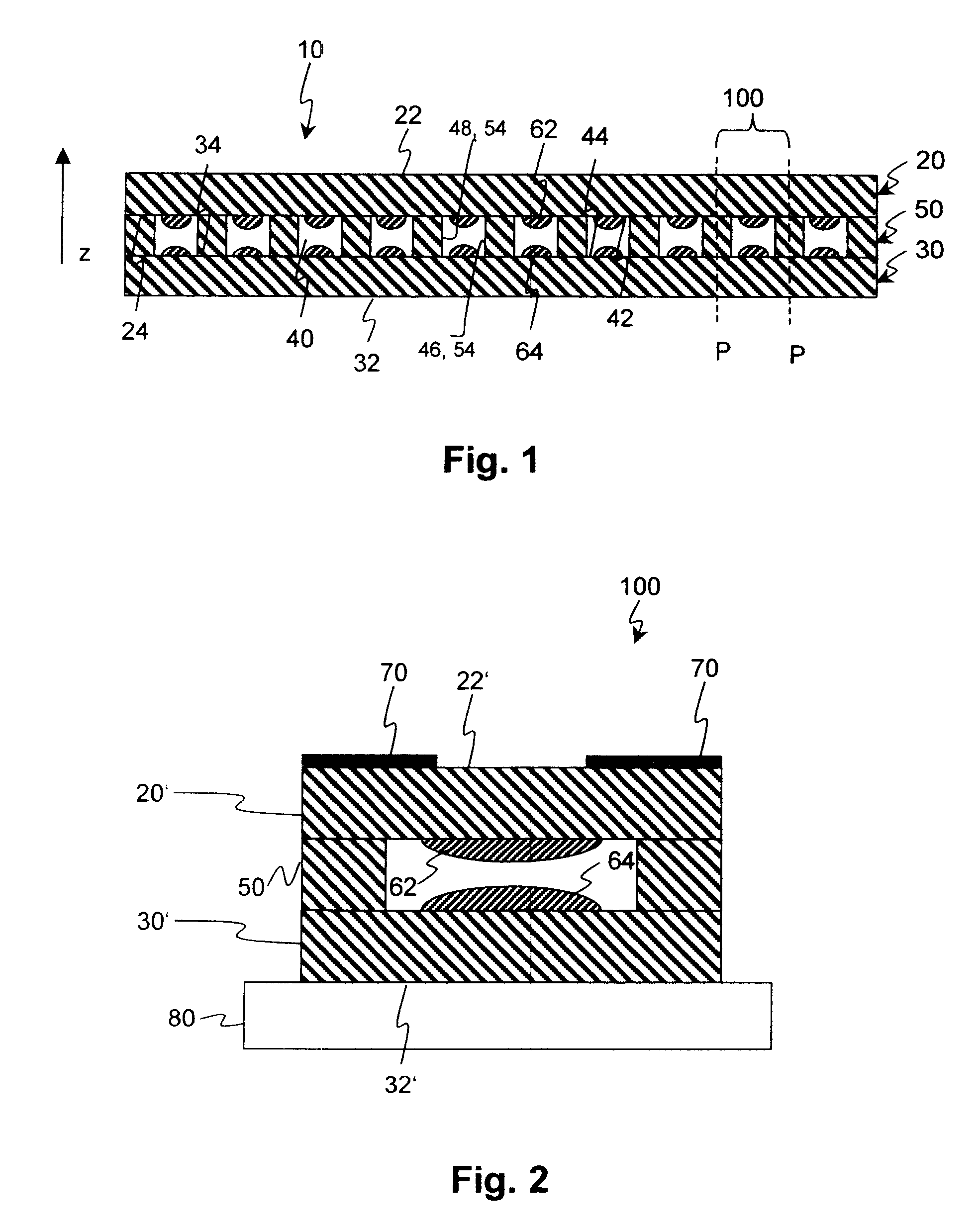 Encapsulated lens stack