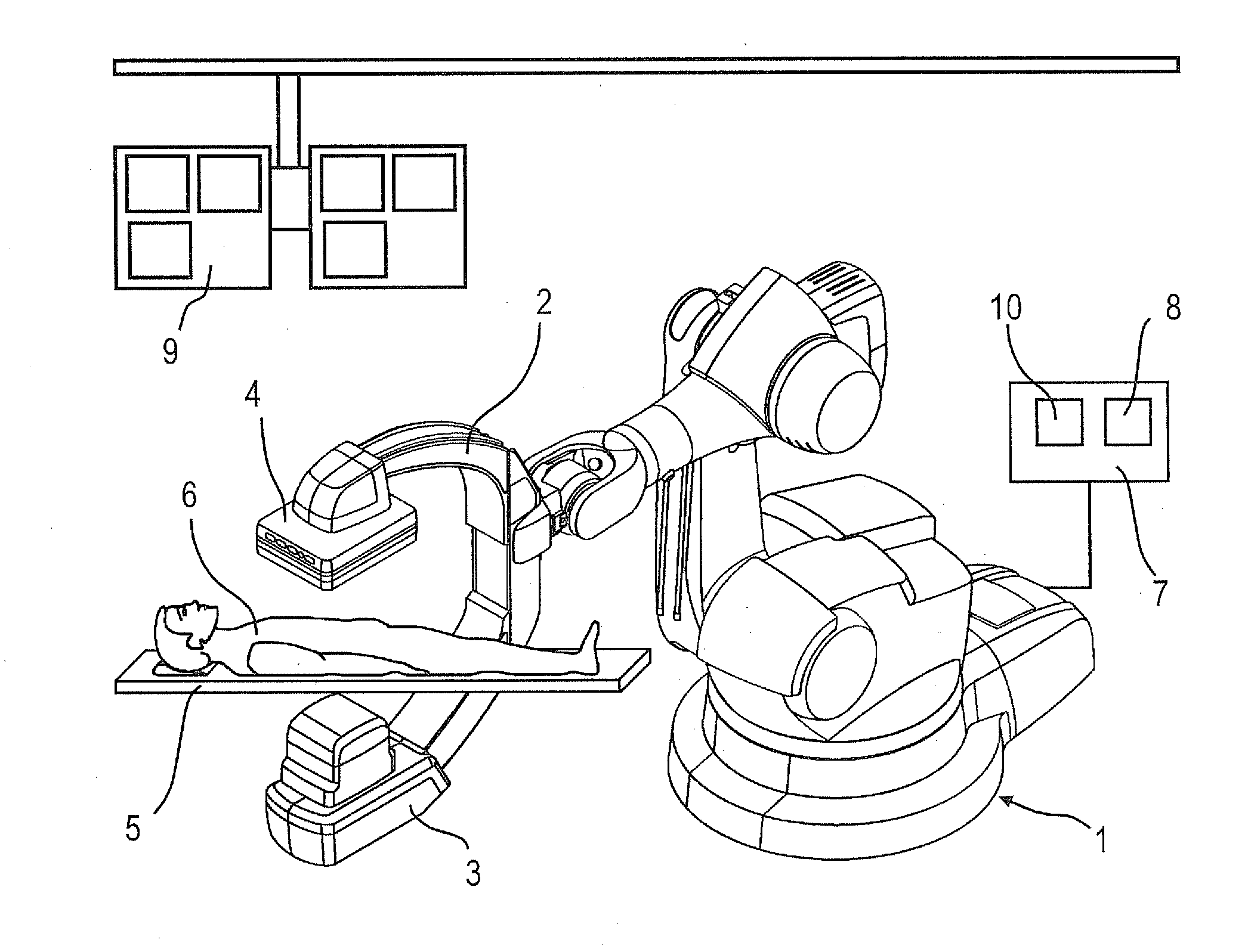 Angiography system for the angiographic examination of a patient and angiographic examination method