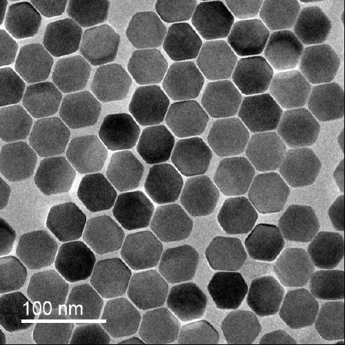 High-efficiency single-band up-conversion red light nanocrystalline material