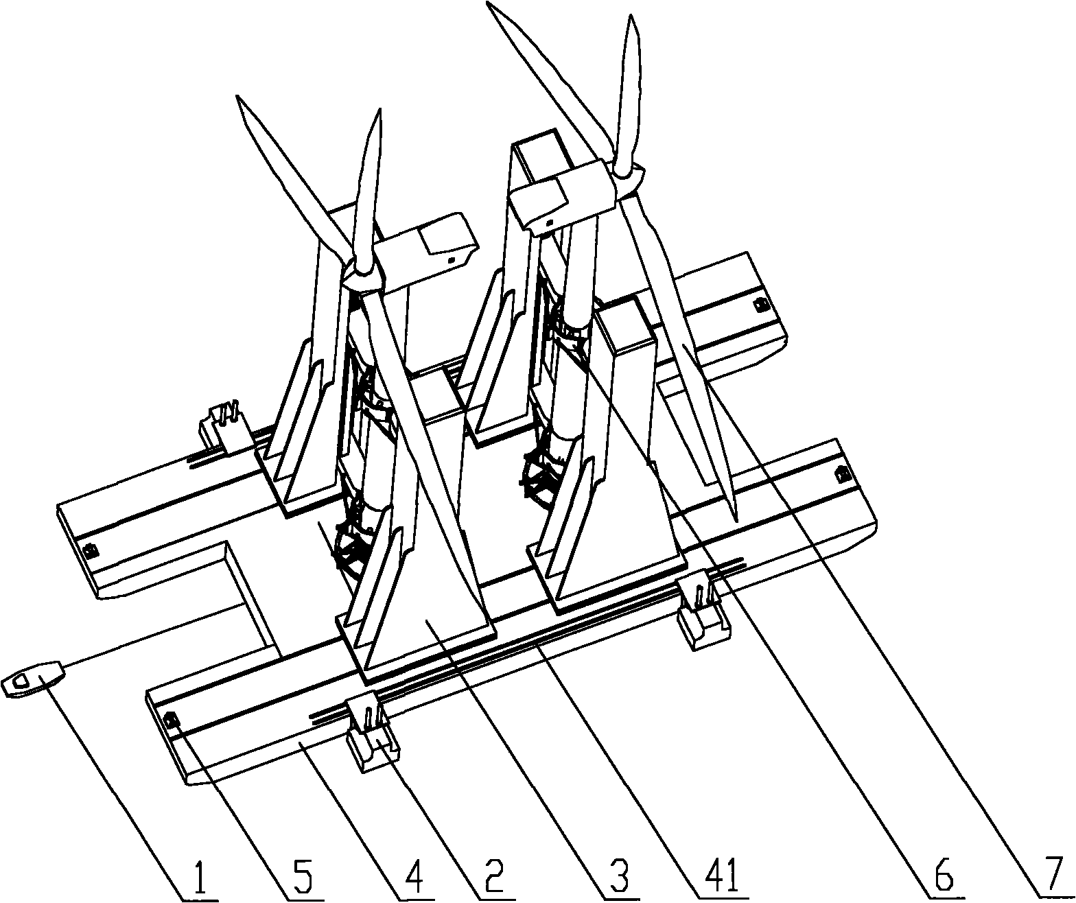 Wind turbine installation vessel and gravity center adjusting devices for same