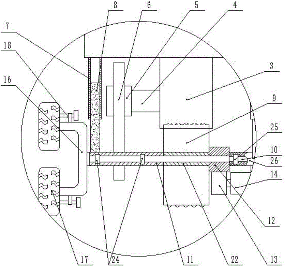 Stable running device of locomotive with triangular-arrangement wheel sets