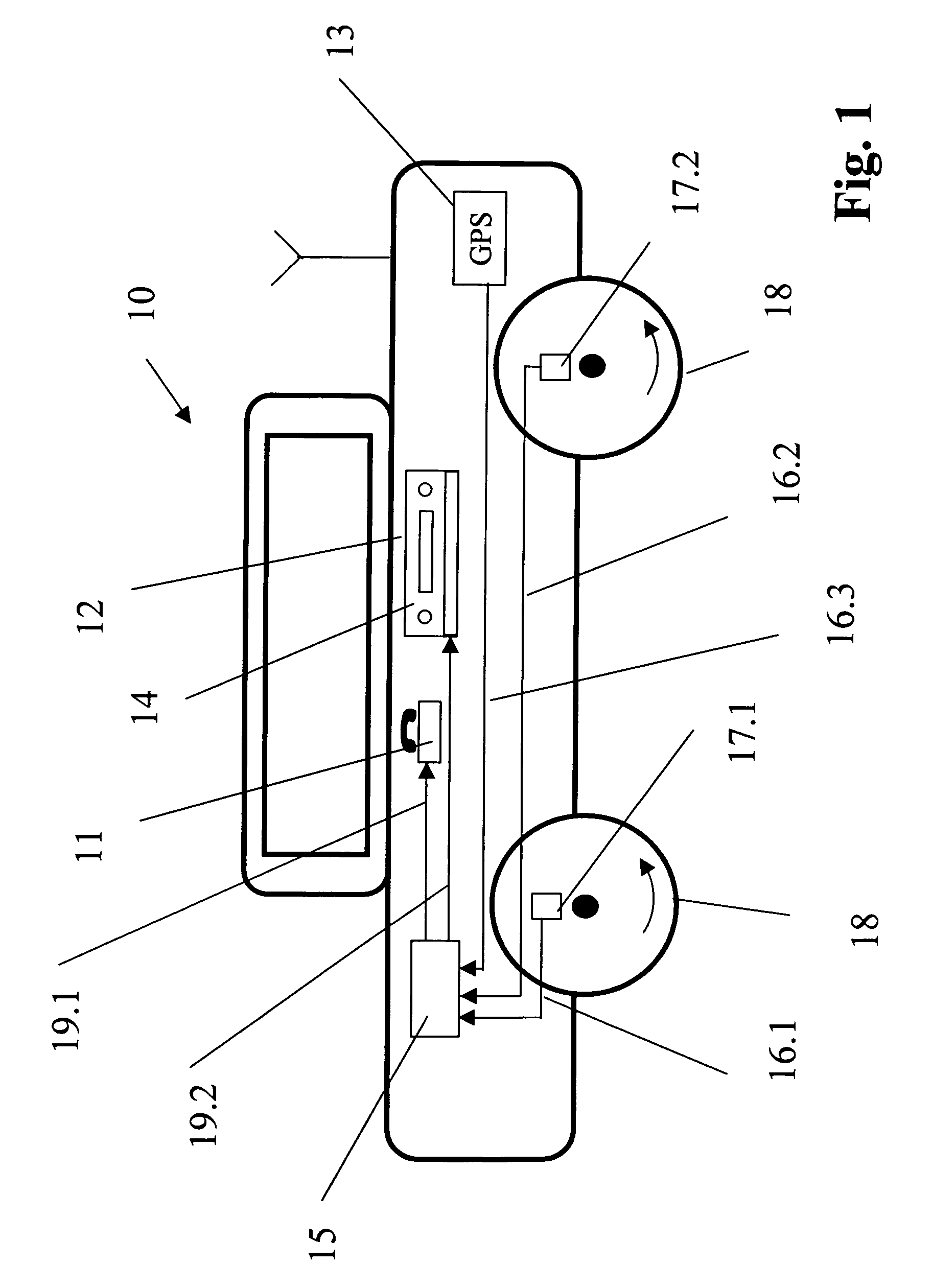 Device used in a vehicle which is controlled by vehicular operation to avoid dangerous vehicular operation