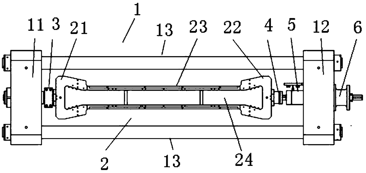 Concrete temperature stress testing machine with temperature deformation self-compensation function