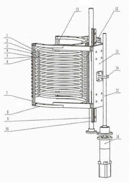 A movable and adjustable induction heating coil mechanism