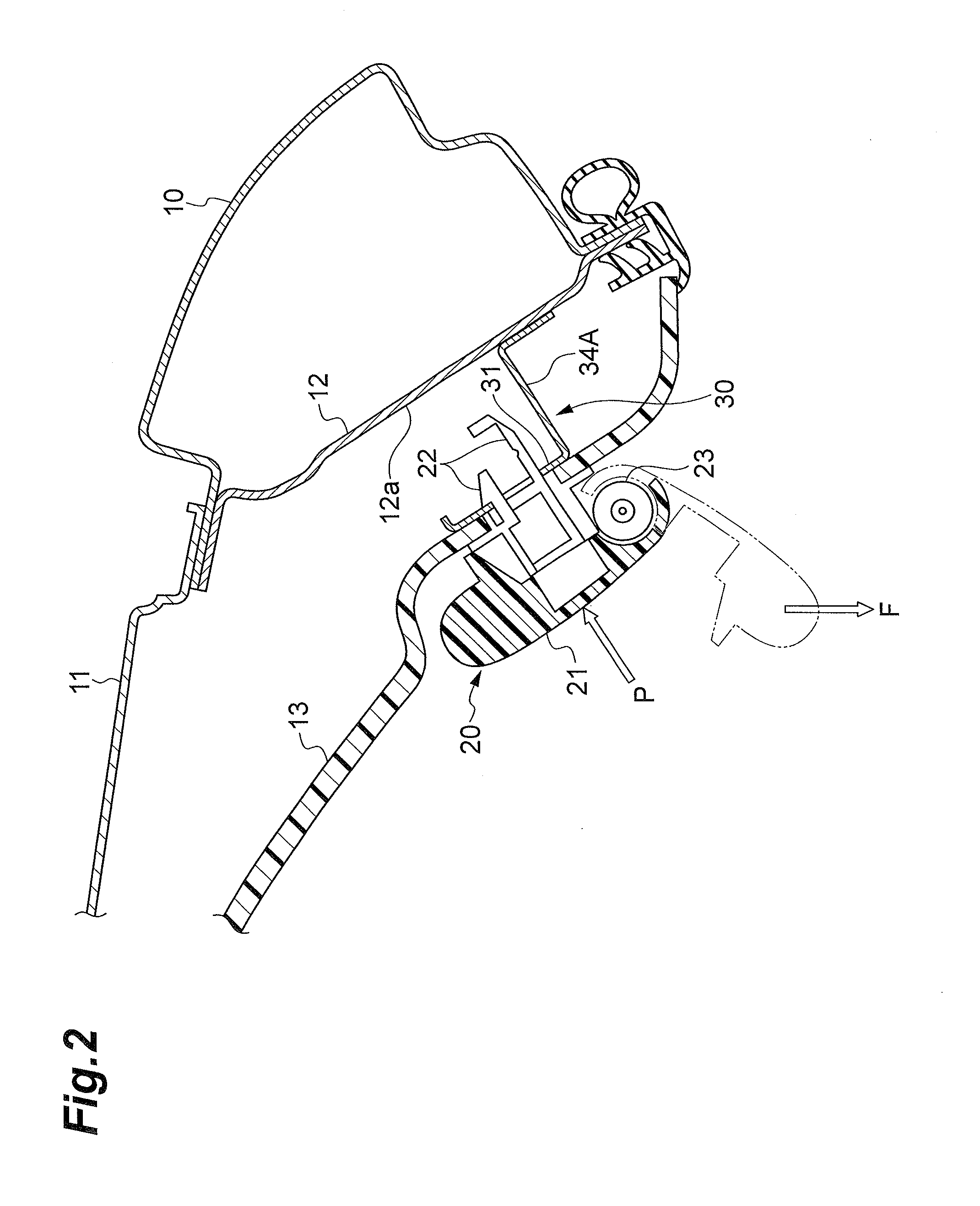 Mounting structure of assist grip