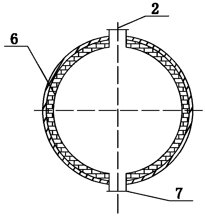 A kind of masonry method for inner lining of reduction furnace