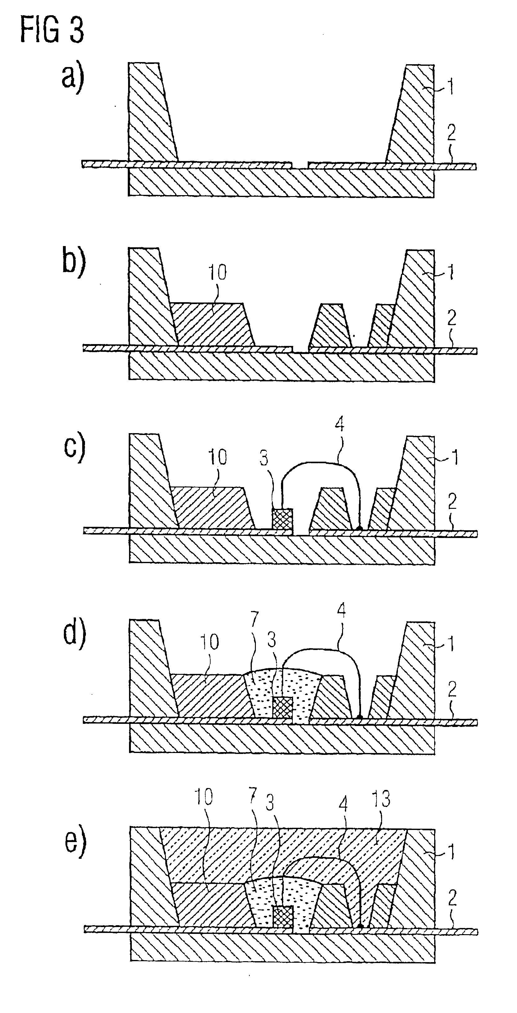 Radiation emitting semiconductor component with luminescent conversion element