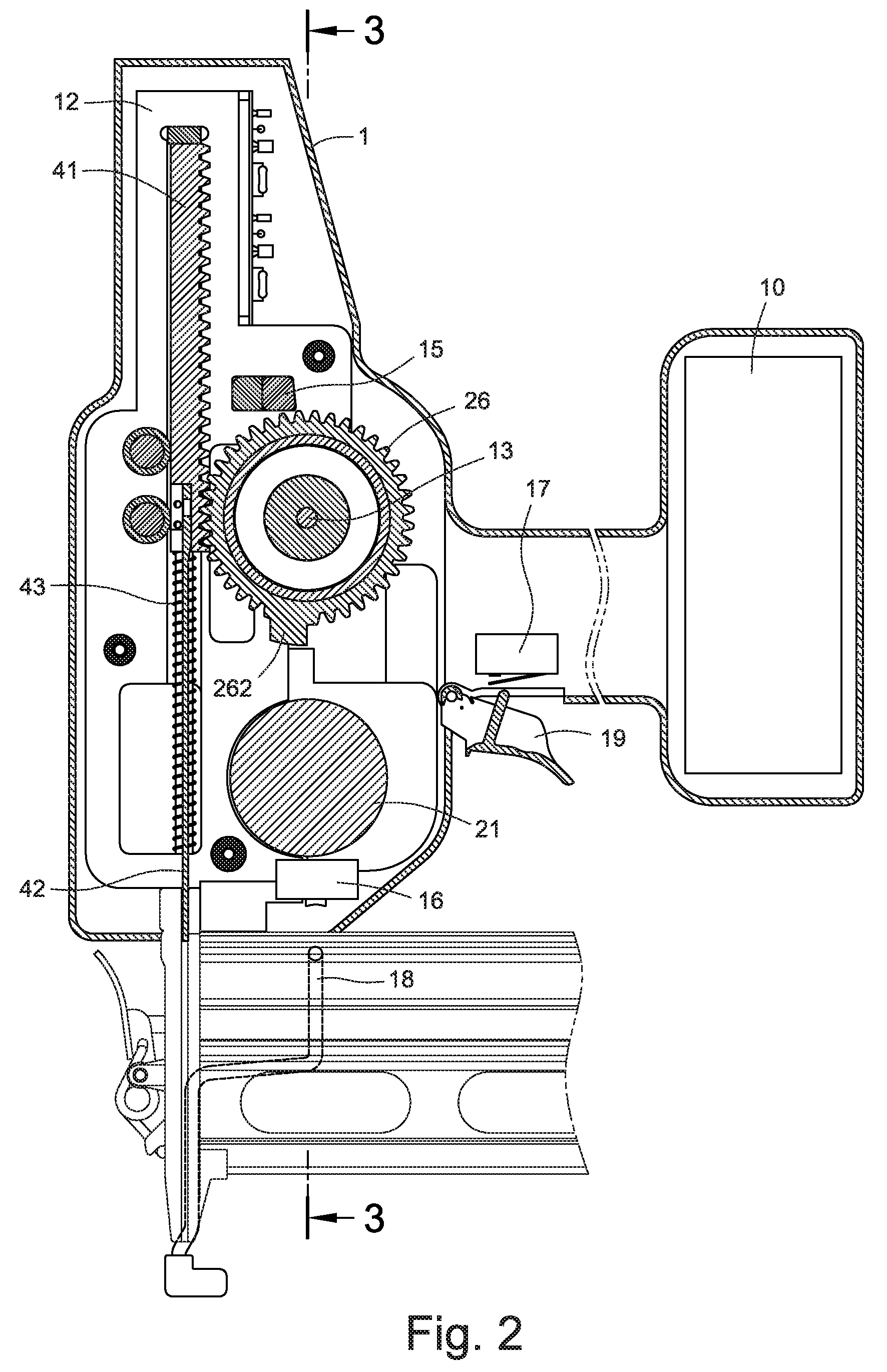 Transmission mechanism for electrical nail gun