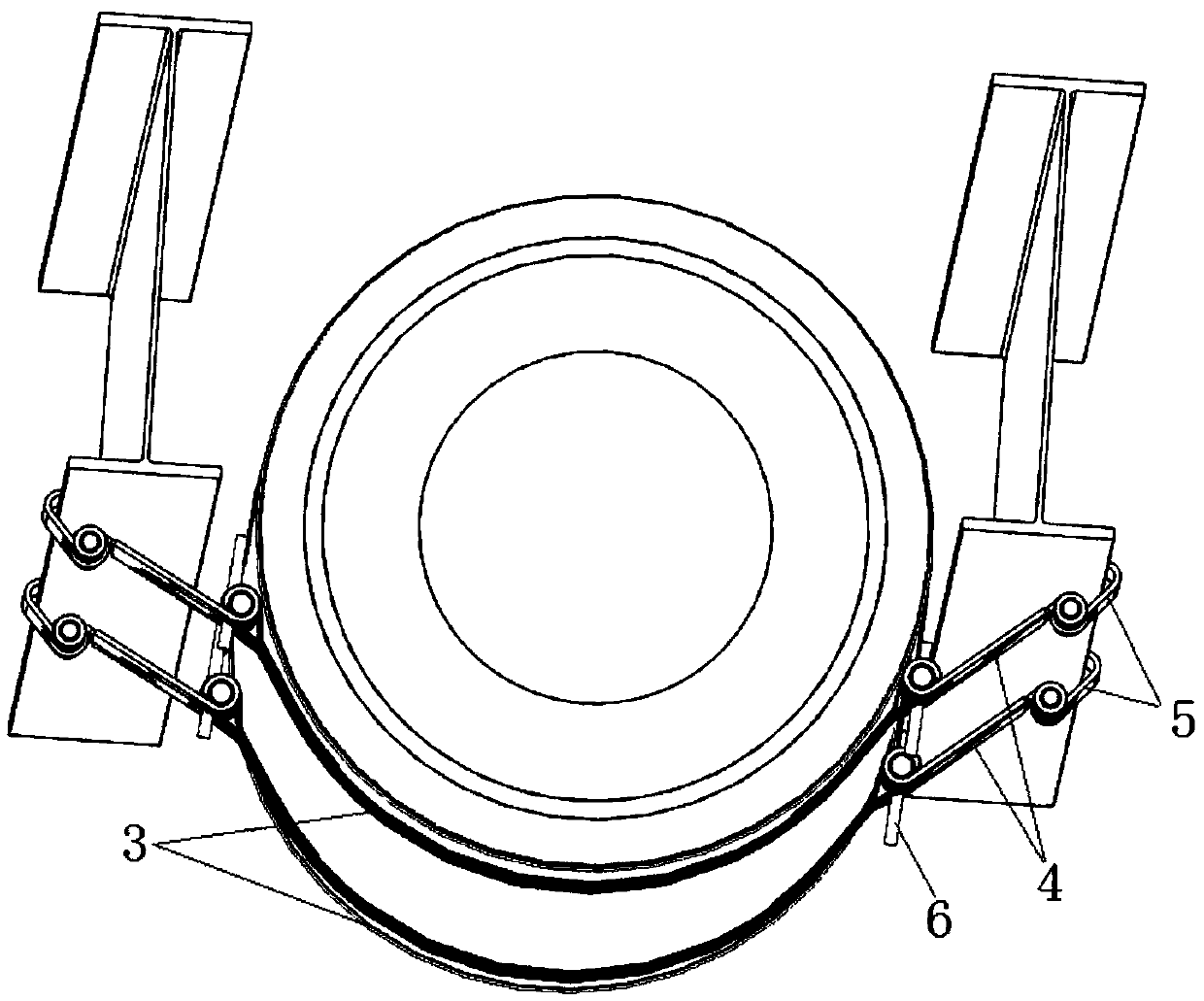 Automobile water storage tank suspension hanging bracket and water storage tank installation structure