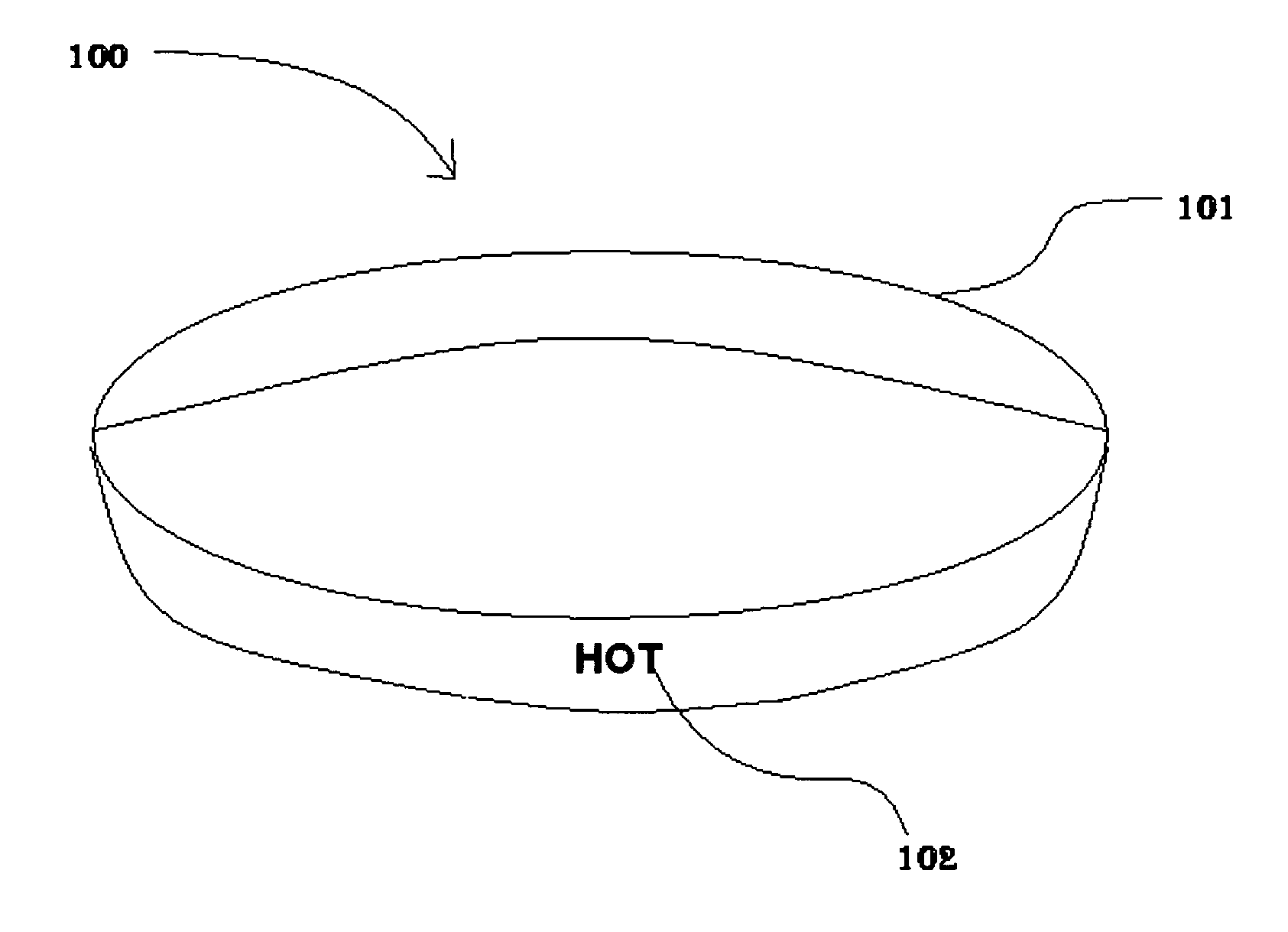 Method and device for preparation of a container containing a heated liquid of proper temperature