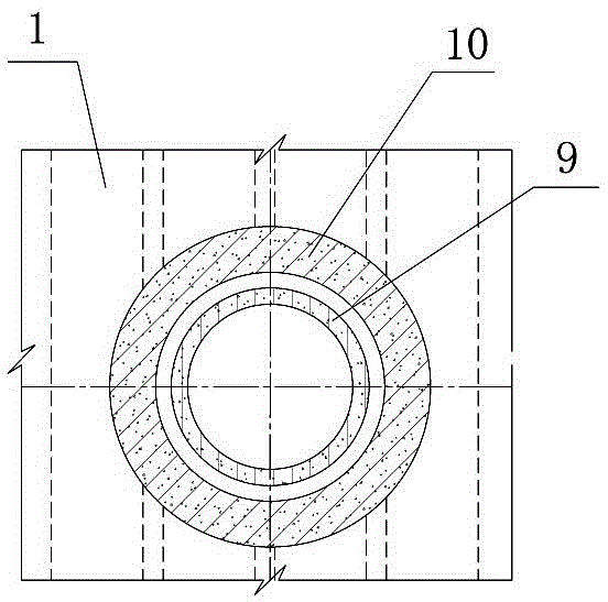 Small-size deep foundation pit supporting structure for pipe jacking construction