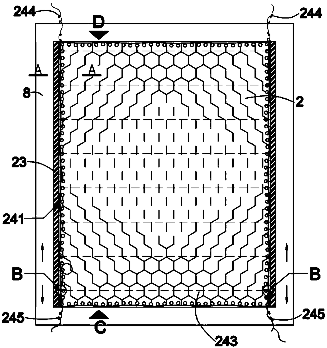 Square caisson waterproof canopy