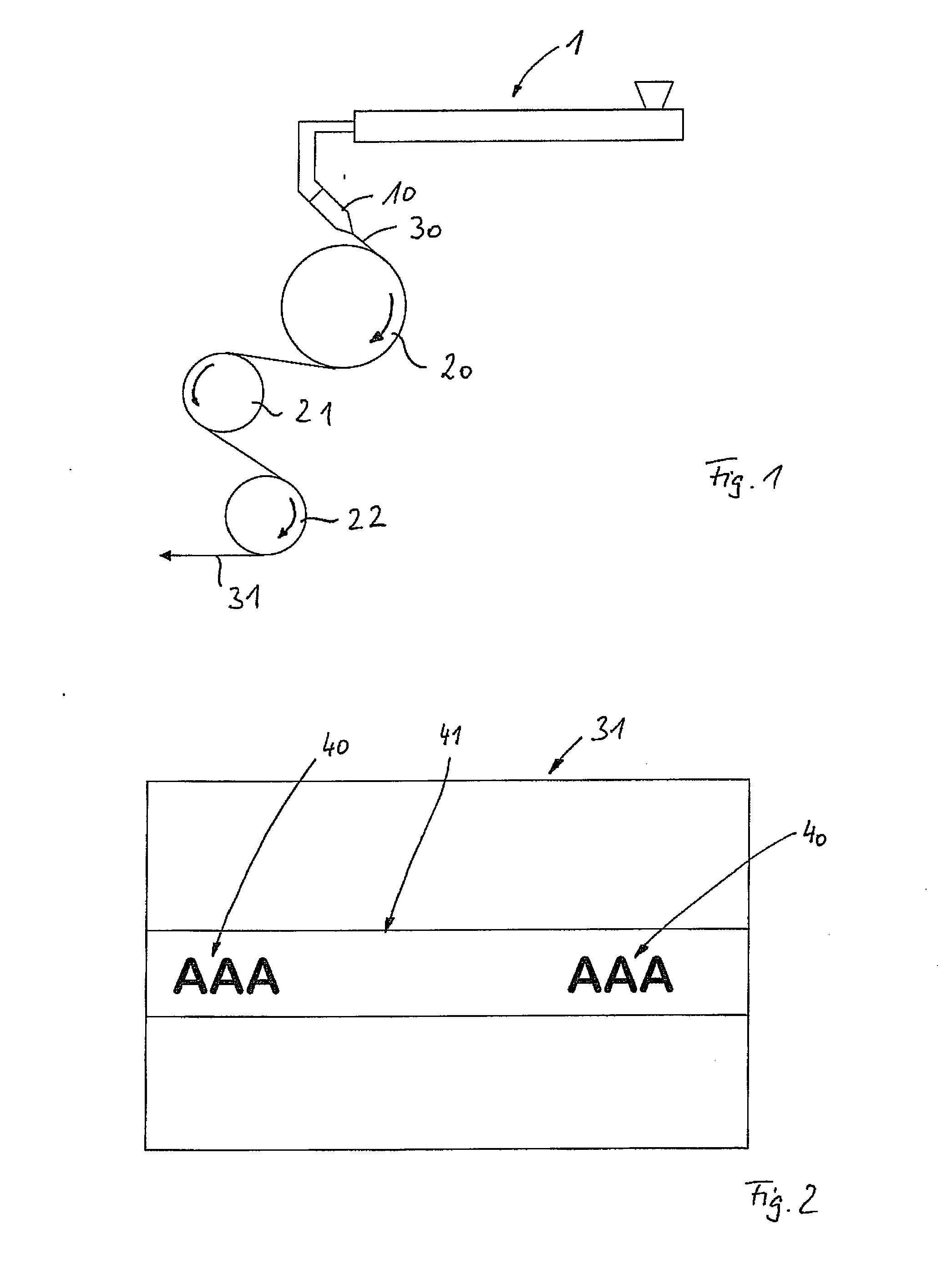 Method and apparatus for manufacturing a film with markings