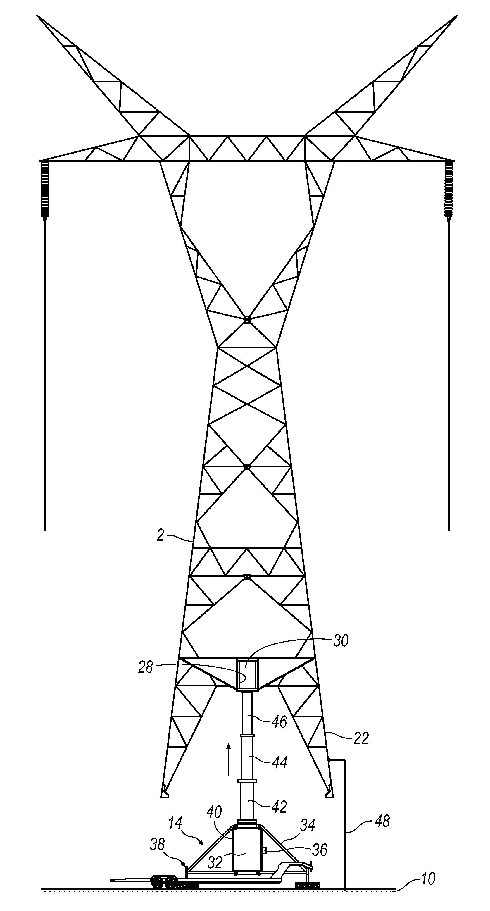 Tower lifting stand system