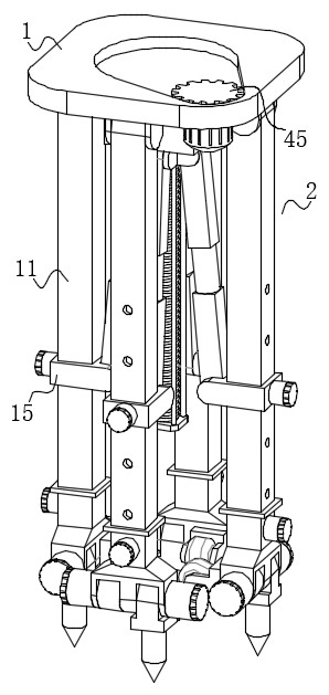 Portable multipurpose measuring device for building construction and measuring method