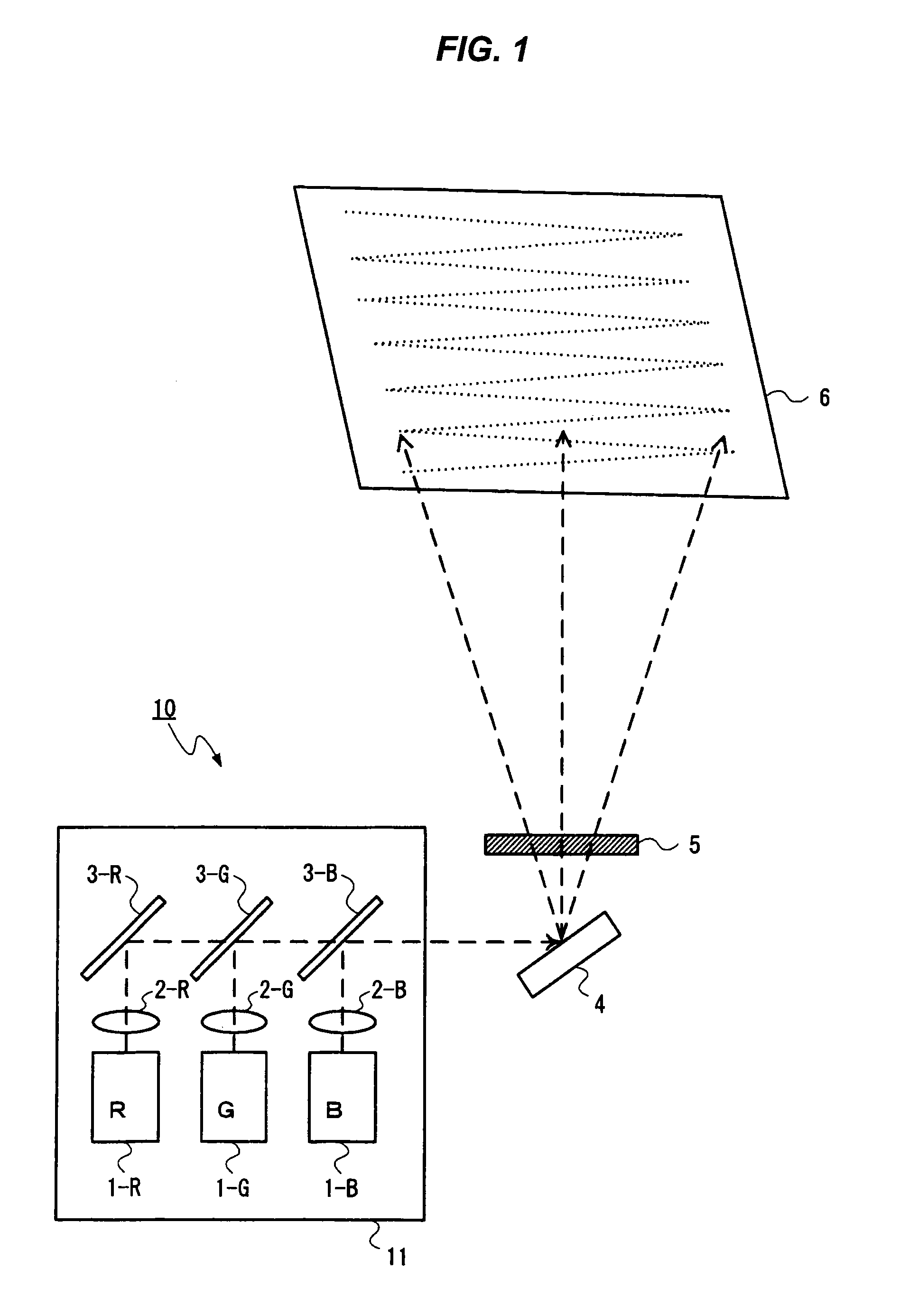 Scanning display device and speckle reduction method