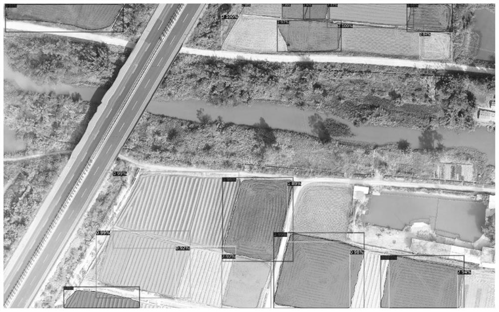 Satellite remote sensing image farmland block segmentation method based on improved Mask R-CNN model