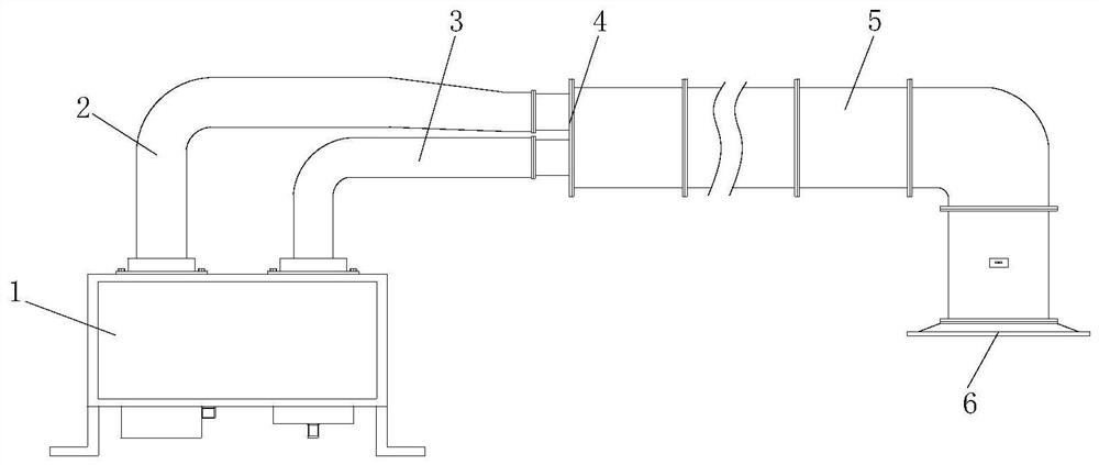 Cabin ventilation device with air draft function and implementation method thereof