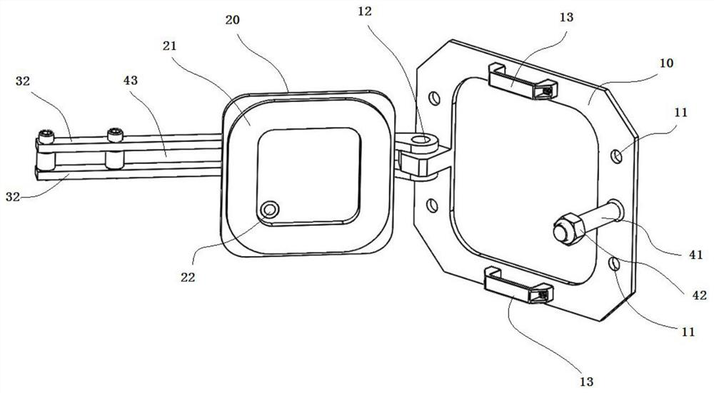 Door type emergency leakage stopping device and method for underground diaphragm wall